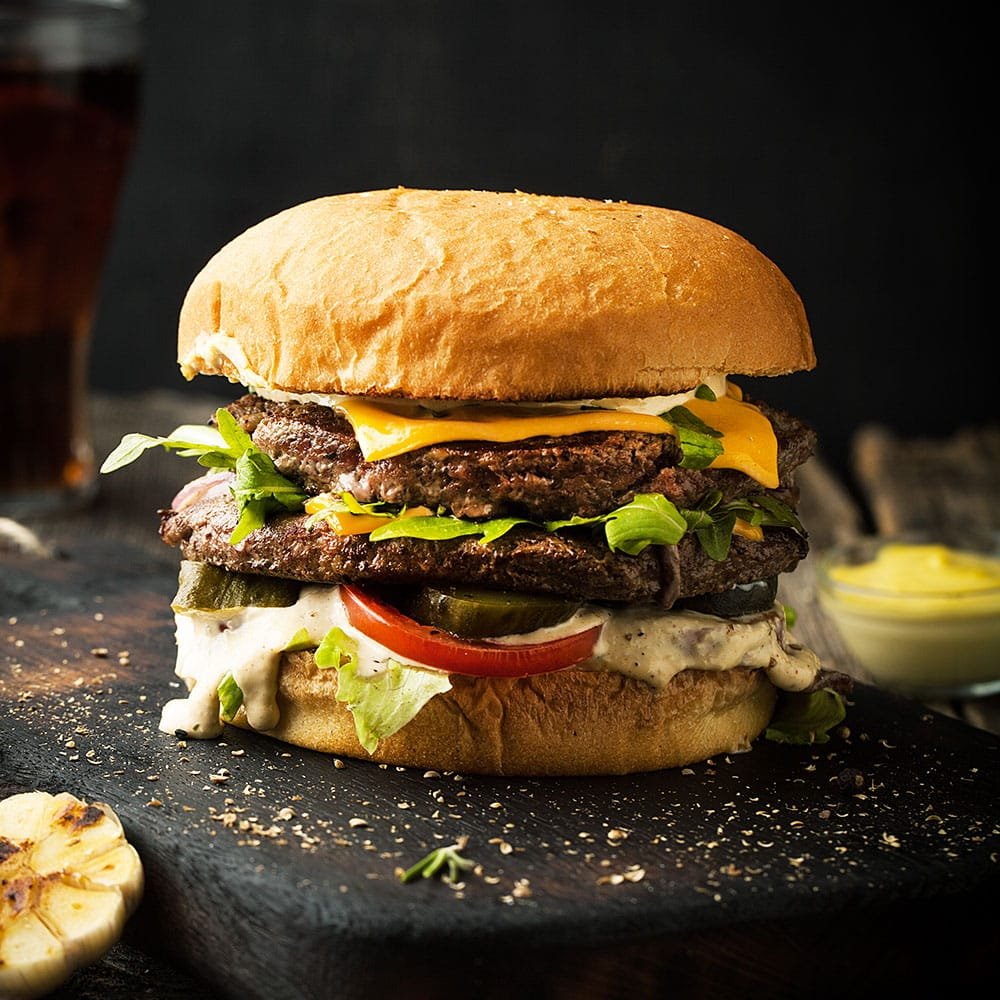 Grass-Fed Ground Beef Burger Grass-Fed Ground Beef Burger